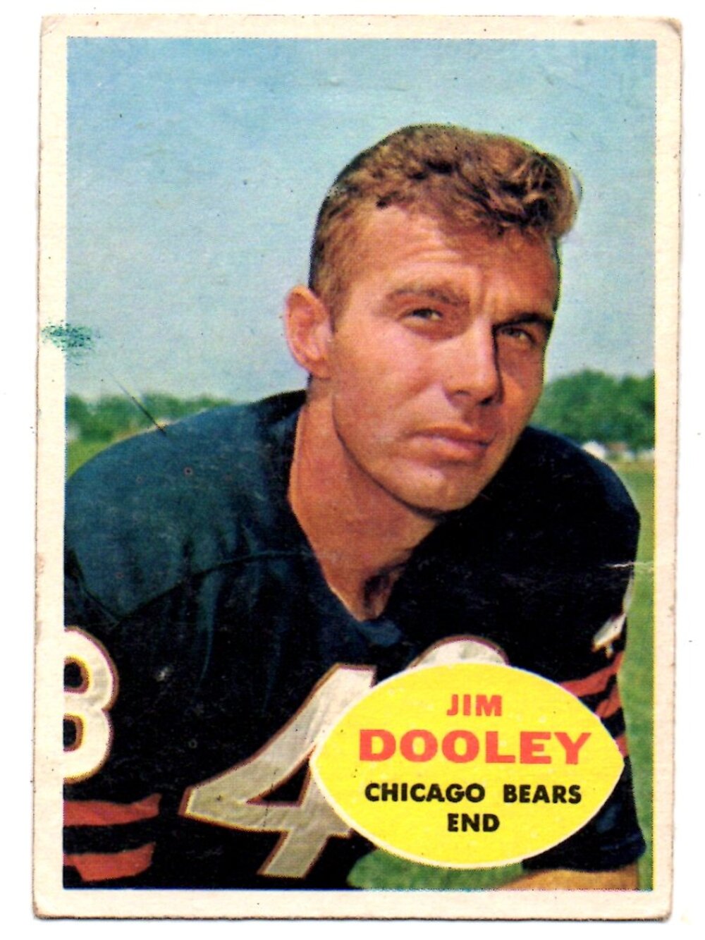 Jim Dooley - Chicago Bears End - 1960 Topps #15